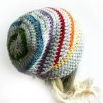 Rainbow Slouchy Beanie Cro..